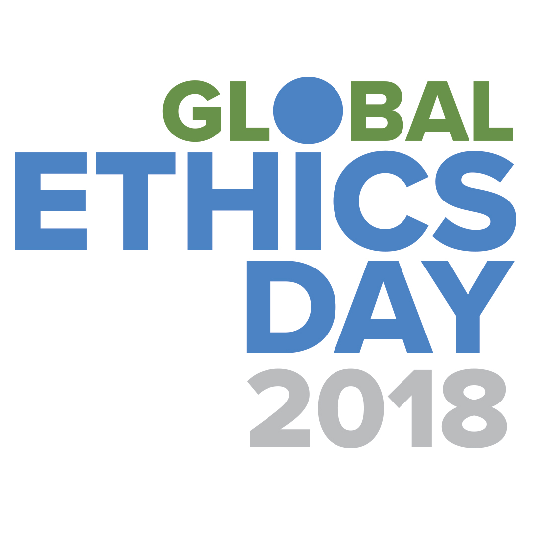 logo / global ethics day anne garland design & writing