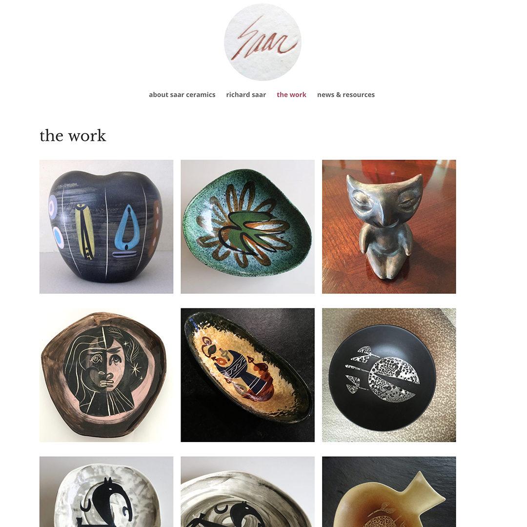 website / saar ceramics